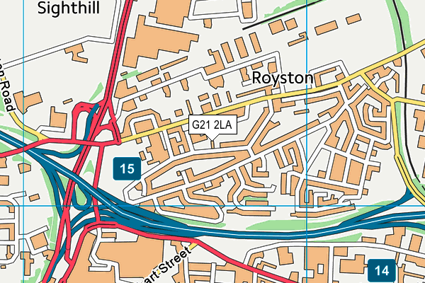 G21 2LA map - OS VectorMap District (Ordnance Survey) G21 2LA map - OS VectorMap District (Ordnance Survey)