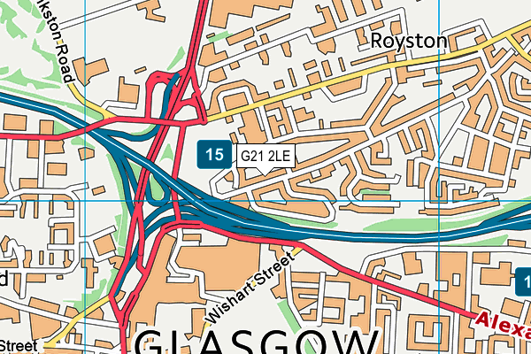 G21 2LE map - OS VectorMap District (Ordnance Survey) G21 2LE map - OS VectorMap District (Ordnance Survey)