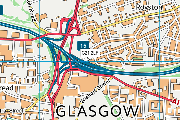 G21 2LF map - OS VectorMap District (Ordnance Survey) G21 2LF map - OS VectorMap District (Ordnance Survey)