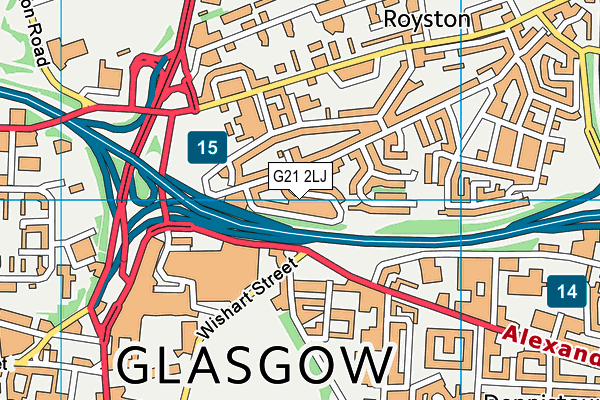 G21 2LJ map - OS VectorMap District (Ordnance Survey) G21 2LJ map - OS VectorMap District (Ordnance Survey)