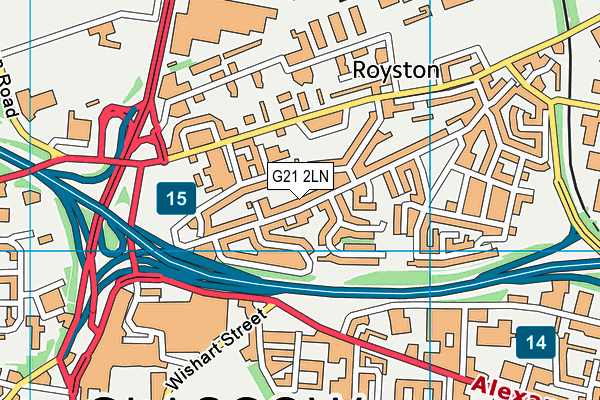 G21 2LN map - OS VectorMap District (Ordnance Survey) G21 2LN map - OS VectorMap District (Ordnance Survey)