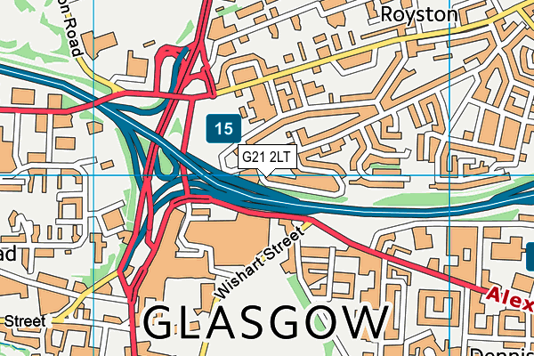 G21 2LT map - OS VectorMap District (Ordnance Survey) G21 2LT map - OS VectorMap District (Ordnance Survey)