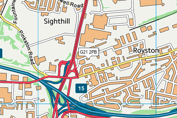 G21 2PB map - OS VectorMap District (Ordnance Survey) G21 2PB map - OS VectorMap District (Ordnance Survey)