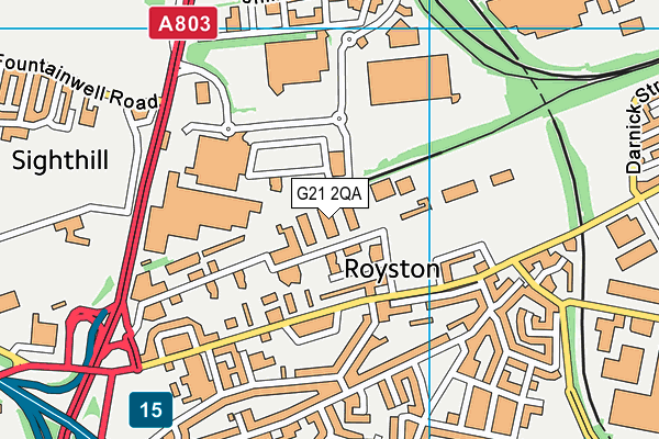 G21 2QA map - OS VectorMap District (Ordnance Survey) G21 2QA map - OS VectorMap District (Ordnance Survey)