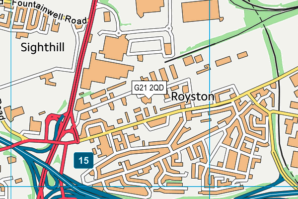 G21 2QD map - OS VectorMap District (Ordnance Survey) G21 2QD map - OS VectorMap District (Ordnance Survey)