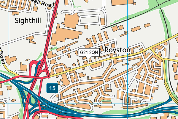 G21 2QN map - OS VectorMap District (Ordnance Survey) G21 2QN map - OS VectorMap District (Ordnance Survey)