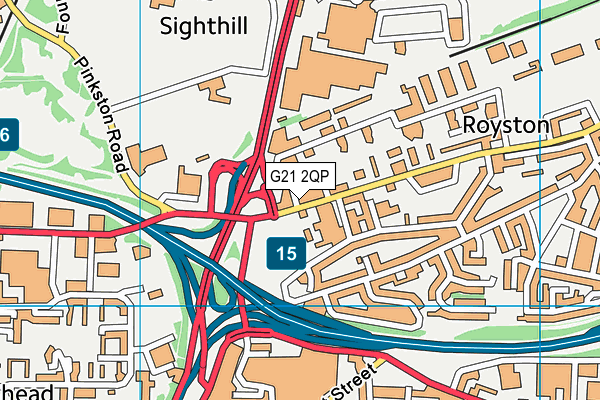G21 2QP map - OS VectorMap District (Ordnance Survey) G21 2QP map - OS VectorMap District (Ordnance Survey)