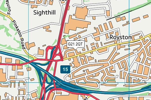 G21 2QT map - OS VectorMap District (Ordnance Survey) G21 2QT map - OS VectorMap District (Ordnance Survey)
