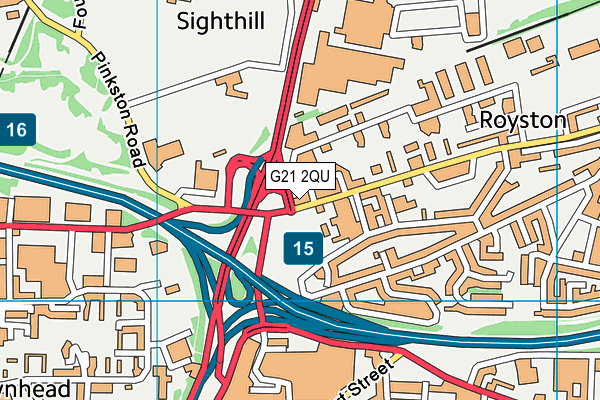 G21 2QU map - OS VectorMap District (Ordnance Survey) G21 2QU map - OS VectorMap District (Ordnance Survey)