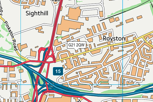 G21 2QW map - OS VectorMap District (Ordnance Survey) G21 2QW map - OS VectorMap District (Ordnance Survey)