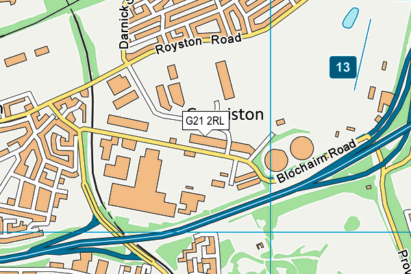 G21 2RL map - OS VectorMap District (Ordnance Survey) G21 2RL map - OS VectorMap District (Ordnance Survey)