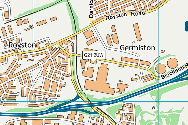 G21 2UW map - OS VectorMap District (Ordnance Survey) G21 2UW map - OS VectorMap District (Ordnance Survey)