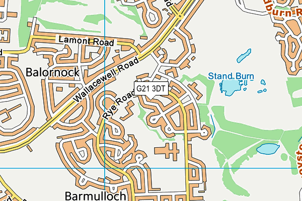 G21 3DT map - OS VectorMap District (Ordnance Survey) G21 3DT map - OS VectorMap District (Ordnance Survey)