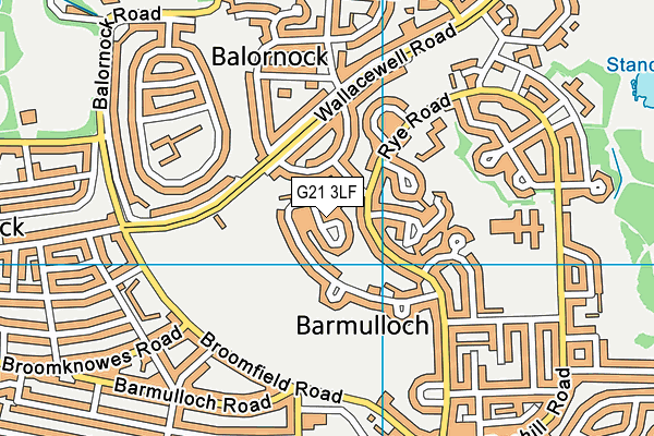 G21 3LF map - OS VectorMap District (Ordnance Survey) G21 3LF map - OS VectorMap District (Ordnance Survey)