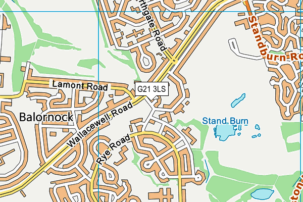 G21 3LS map - OS VectorMap District (Ordnance Survey) G21 3LS map - OS VectorMap District (Ordnance Survey)