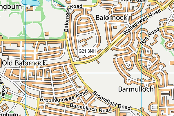 G21 3NH map - OS VectorMap District (Ordnance Survey)
