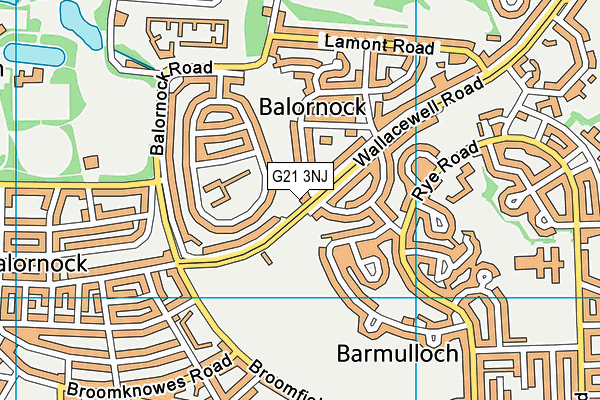 G21 3NJ map - OS VectorMap District (Ordnance Survey) G21 3NJ map - OS VectorMap District (Ordnance Survey)