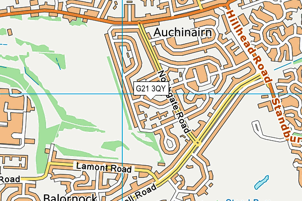 G21 3QY map - OS VectorMap District (Ordnance Survey) G21 3QY map - OS VectorMap District (Ordnance Survey)
