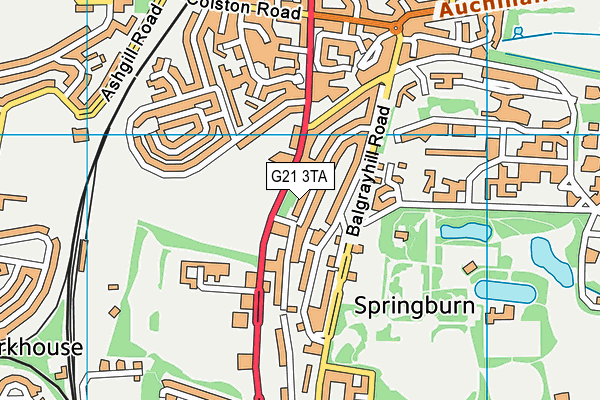 G21 3TA map - OS VectorMap District (Ordnance Survey) G21 3TA map - OS VectorMap District (Ordnance Survey)