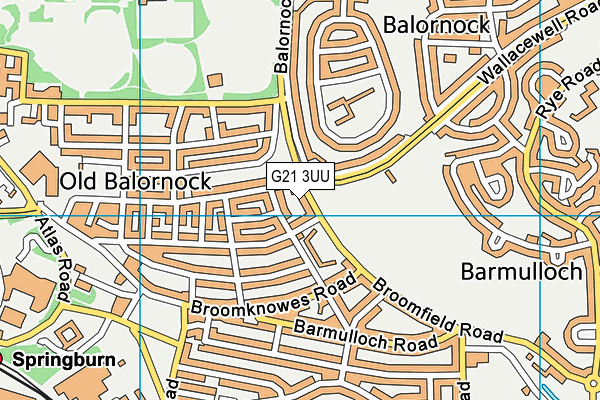 G21 3UU map - OS VectorMap District (Ordnance Survey) G21 3UU map - OS VectorMap District (Ordnance Survey)