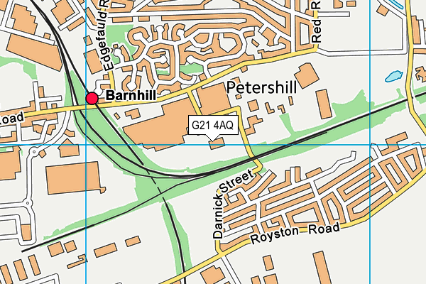 G21 4AQ map - OS VectorMap District (Ordnance Survey)