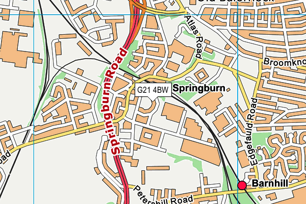 G21 4BW map - OS VectorMap District (Ordnance Survey) G21 4BW map - OS VectorMap District (Ordnance Survey)