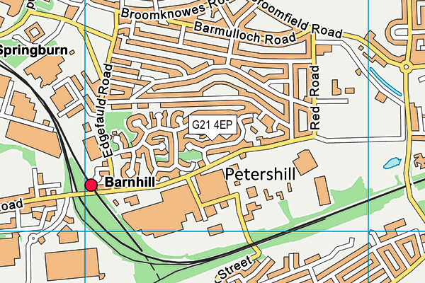 G21 4EP map - OS VectorMap District (Ordnance Survey)