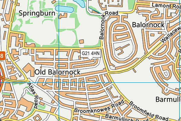 G21 4HN map - OS VectorMap District (Ordnance Survey) G21 4HN map - OS VectorMap District (Ordnance Survey)