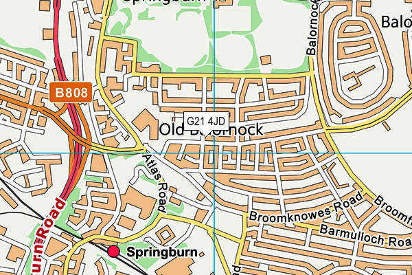 G21 4JD map - OS VectorMap District (Ordnance Survey) G21 4JD map - OS VectorMap District (Ordnance Survey)