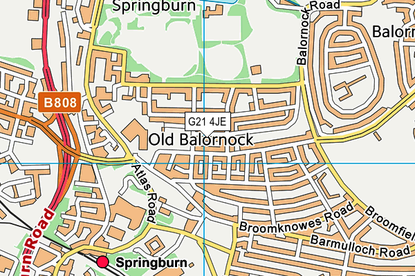 G21 4JE map - OS VectorMap District (Ordnance Survey) G21 4JE map - OS VectorMap District (Ordnance Survey)