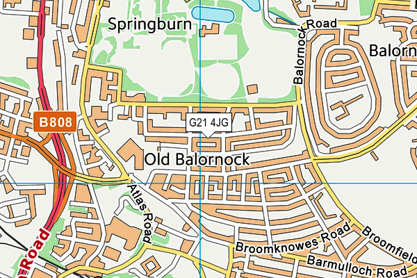 G21 4JG map - OS VectorMap District (Ordnance Survey) G21 4JG map - OS VectorMap District (Ordnance Survey)