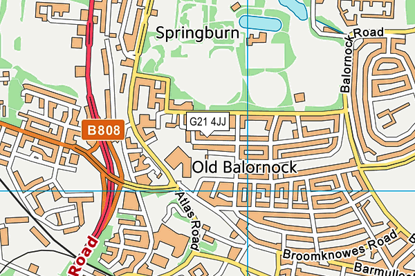 G21 4JJ map - OS VectorMap District (Ordnance Survey) G21 4JJ map - OS VectorMap District (Ordnance Survey)