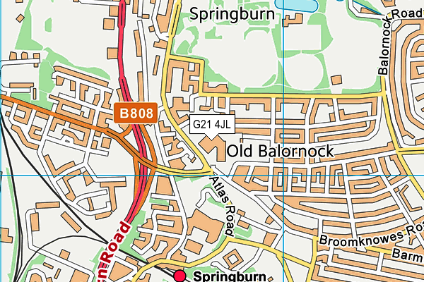 G21 4JL map - OS VectorMap District (Ordnance Survey) G21 4JL map - OS VectorMap District (Ordnance Survey)