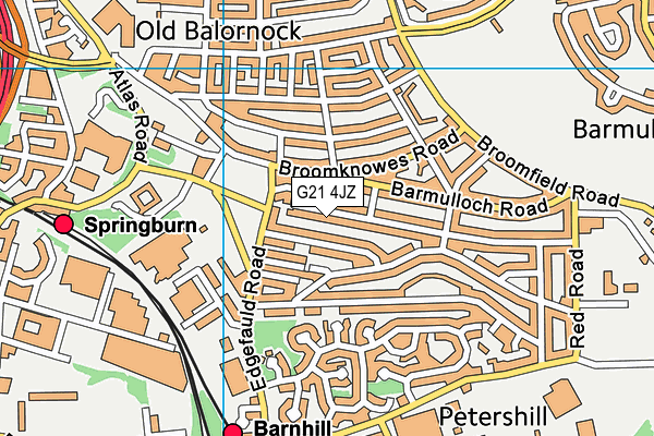 G21 4JZ map - OS VectorMap District (Ordnance Survey) G21 4JZ map - OS VectorMap District (Ordnance Survey)