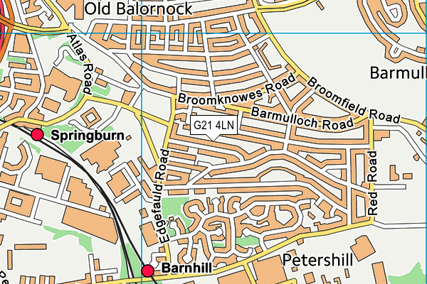 G21 4LN map - OS VectorMap District (Ordnance Survey) G21 4LN map - OS VectorMap District (Ordnance Survey)