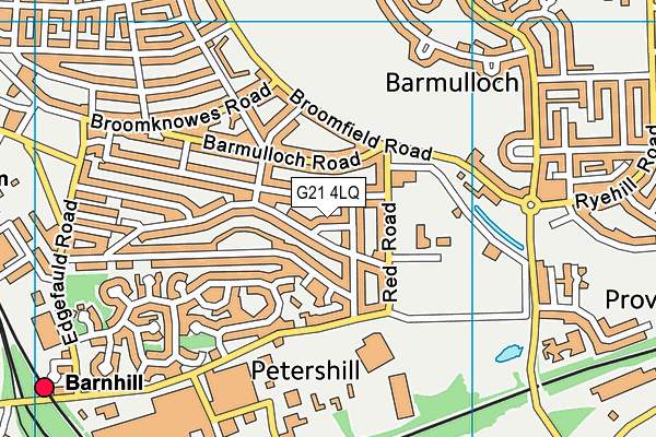 G21 4LQ map - OS VectorMap District (Ordnance Survey)