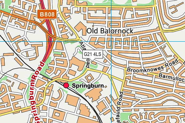 G21 4LS map - OS VectorMap District (Ordnance Survey) G21 4LS map - OS VectorMap District (Ordnance Survey)