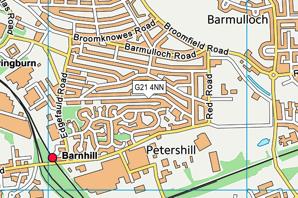 G21 4NN map - OS VectorMap District (Ordnance Survey)