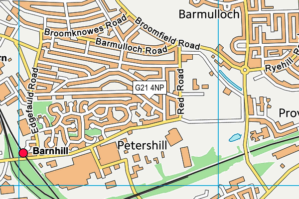 G21 4NP map - OS VectorMap District (Ordnance Survey)