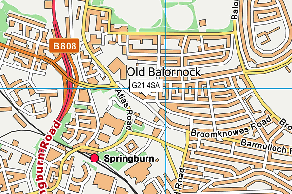 G21 4SA map - OS VectorMap District (Ordnance Survey) G21 4SA map - OS VectorMap District (Ordnance Survey)