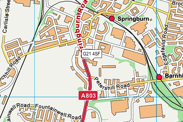 G21 4SF map - OS VectorMap District (Ordnance Survey) G21 4SF map - OS VectorMap District (Ordnance Survey)