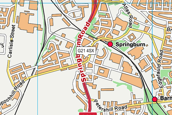G21 4SX map - OS VectorMap District (Ordnance Survey) G21 4SX map - OS VectorMap District (Ordnance Survey)
