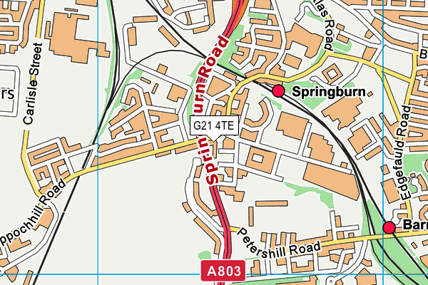 G21 4TE map - OS VectorMap District (Ordnance Survey) G21 4TE map - OS VectorMap District (Ordnance Survey)