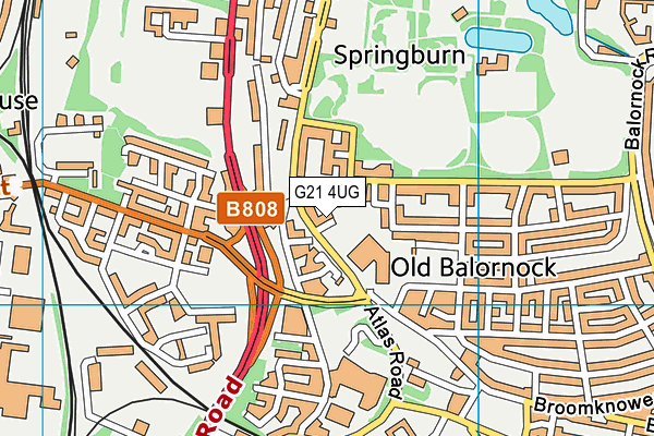 G21 4UG map - OS VectorMap District (Ordnance Survey) G21 4UG map - OS VectorMap District (Ordnance Survey)
