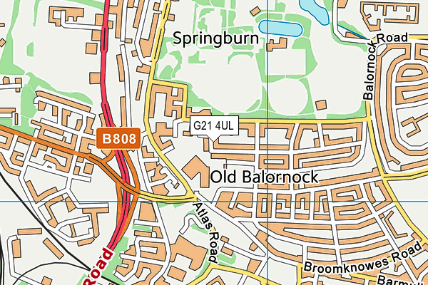 G21 4UL map - OS VectorMap District (Ordnance Survey) G21 4UL map - OS VectorMap District (Ordnance Survey)