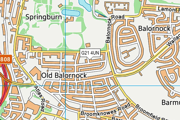 G21 4UN map - OS VectorMap District (Ordnance Survey) G21 4UN map - OS VectorMap District (Ordnance Survey)