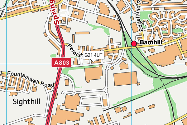 G21 4UT map - OS VectorMap District (Ordnance Survey)