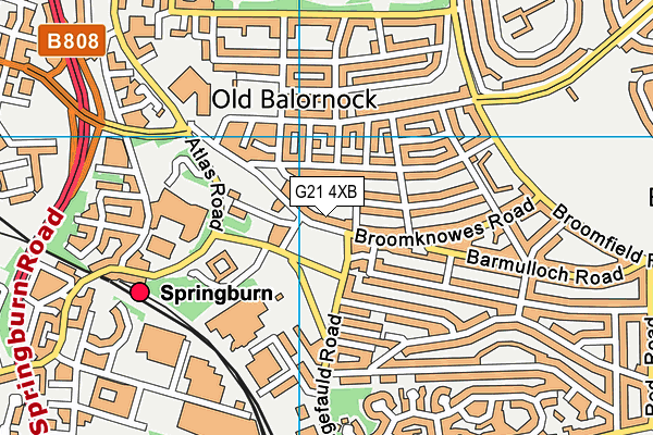 G21 4XB map - OS VectorMap District (Ordnance Survey) G21 4XB map - OS VectorMap District (Ordnance Survey)
