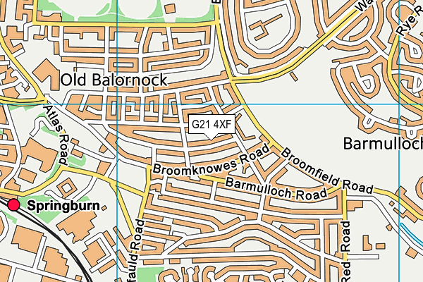 G21 4XF map - OS VectorMap District (Ordnance Survey) G21 4XF map - OS VectorMap District (Ordnance Survey)