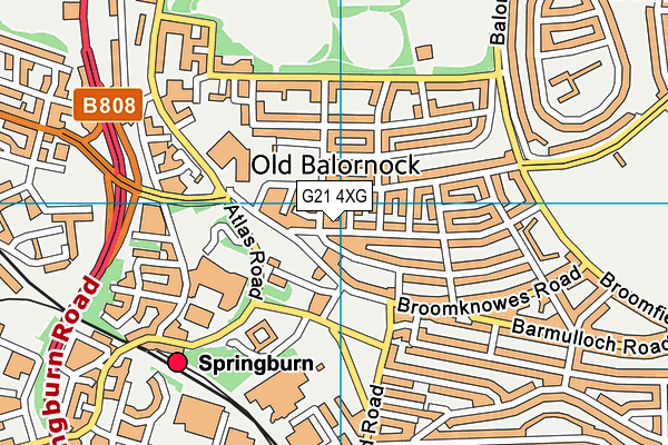 G21 4XG map - OS VectorMap District (Ordnance Survey) G21 4XG map - OS VectorMap District (Ordnance Survey)